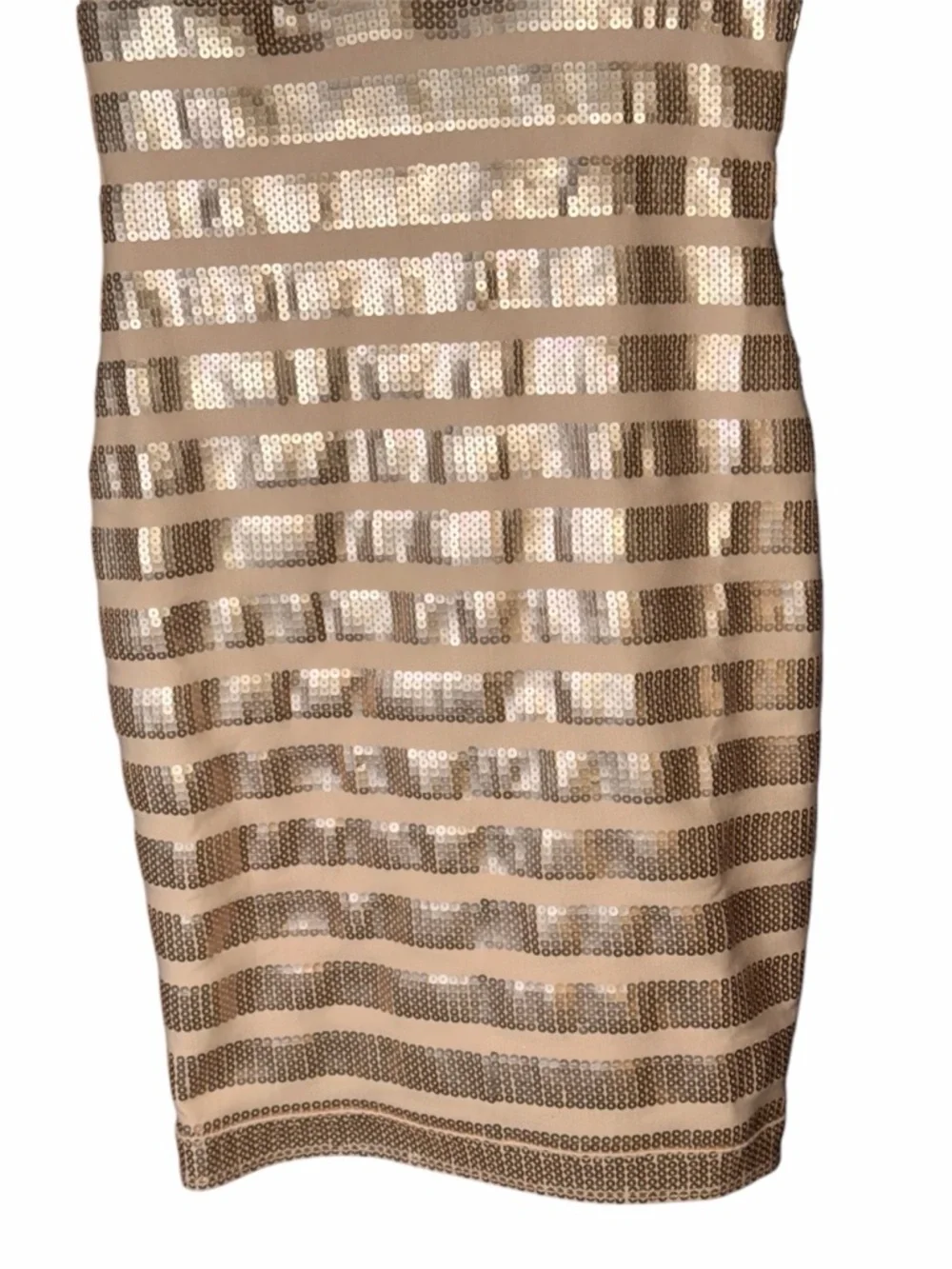 Galen Schwartz PRIVE Sequin V-Neck Dress in Champagne —#125 - Picture 4 of 12